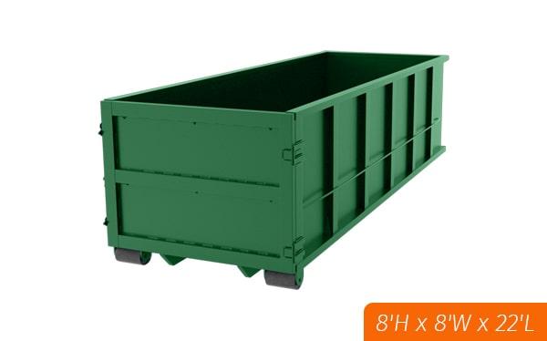 our forty-yard dumpsters can typically handle up to 5 tons of weight